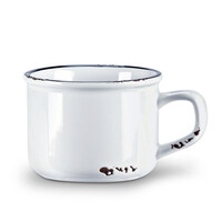 Enamel cappuccino cup