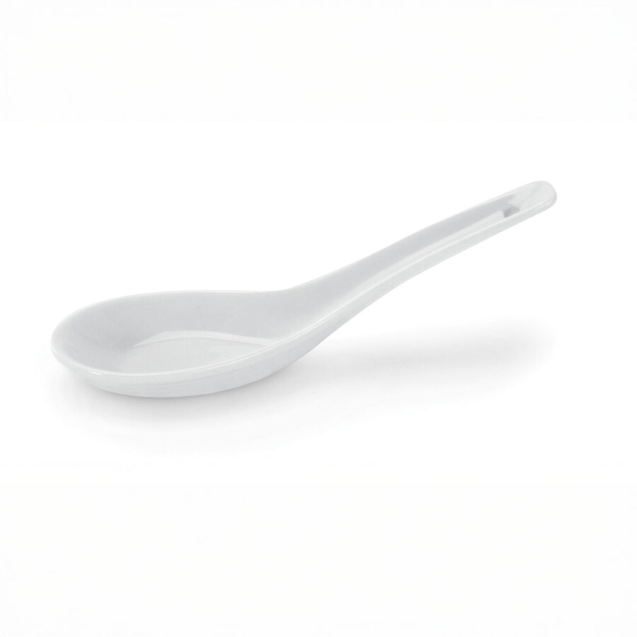 White Porcelain Lotus Soup Spoon - Bia - Photo 0