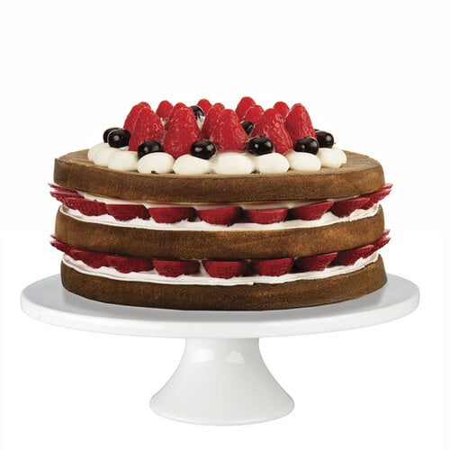 Pied à gâteau blanc