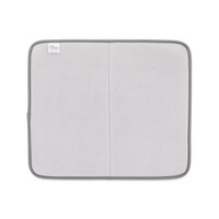 Tapis de séchage en microfibre gris