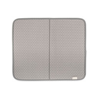 Tapis de séchage en microfibre gris