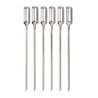 Set of 6 barbecue skewers