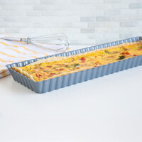 Quiche pan with removable bottom