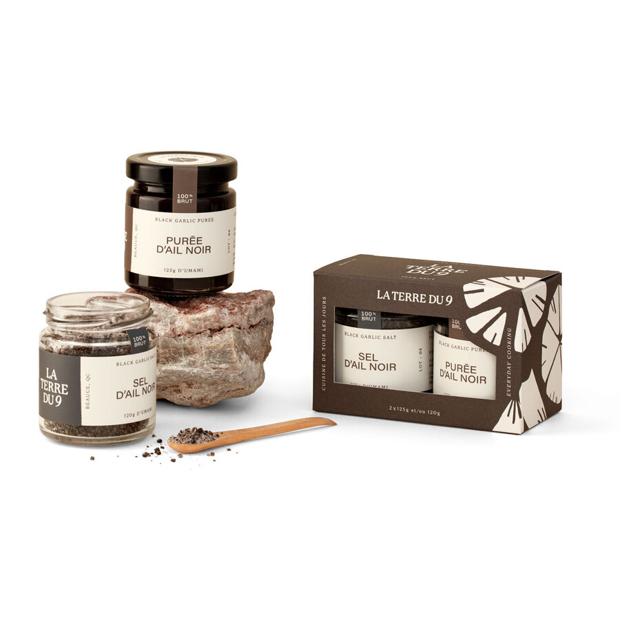 Coffret duo BBQ, sel d'ail et purée d'ail noir - Photo 0
