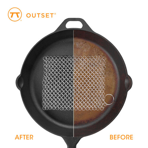 Stainless steel cast iron cleaner