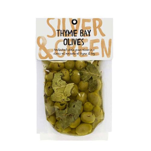 Silver & Green Thyme & Bay Olives