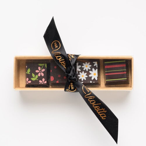 Boîte de 4 chocolats au caramel