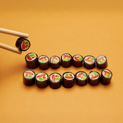 Strawberry and Kiwi Candy Sushi Kit