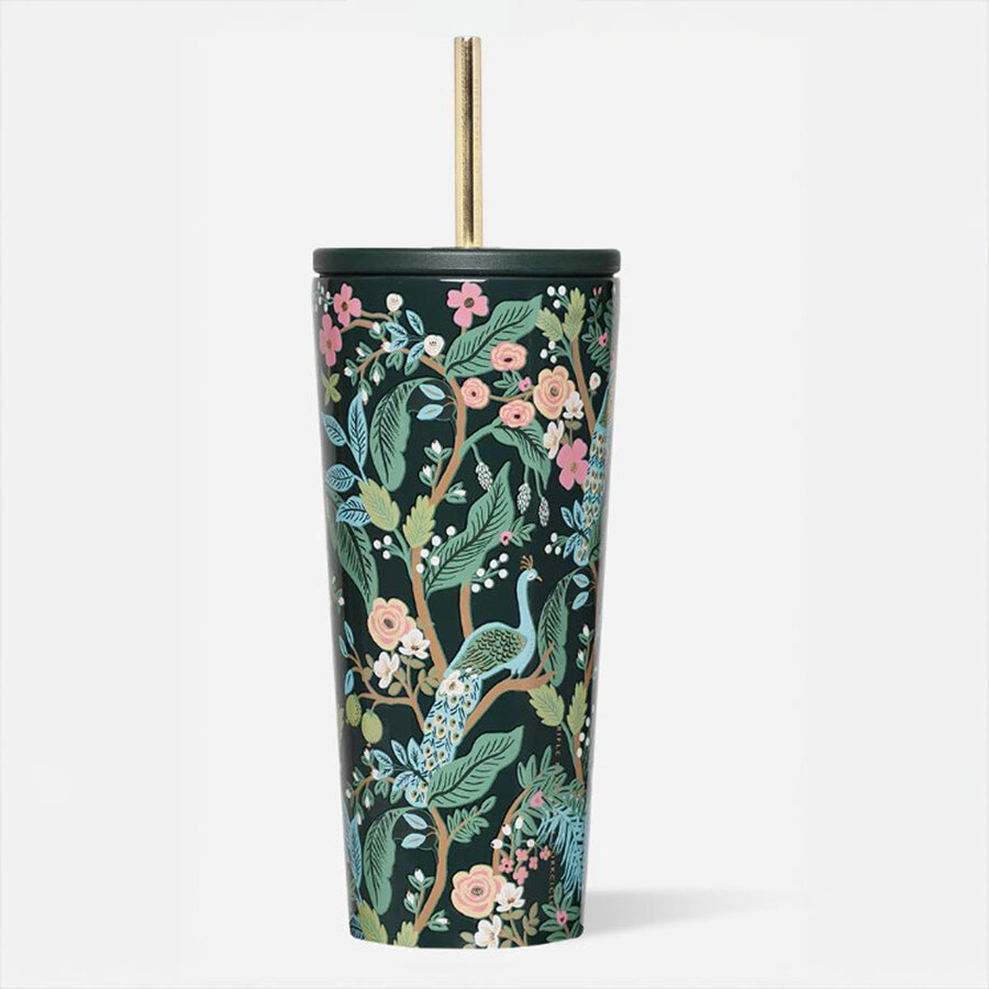 Verre avec paille Peacock 24oz CORKCICLE - Photo 0