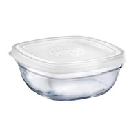 Square bowl with lid duralex