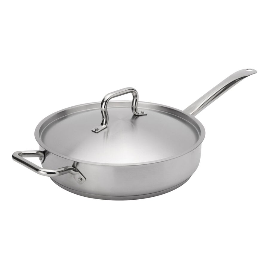 Sauteuse en inox avec couvercle 4.75 L - Photo 0