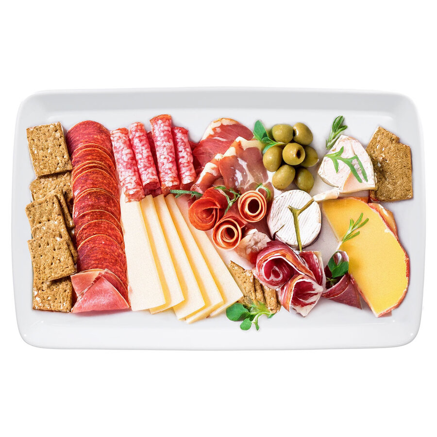 Plat de service blanc rectangulaire BIA - Photo 1