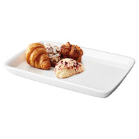Plat de service blanc rectangulaire BIA