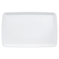 Plat de service blanc rectangulaire BIA
