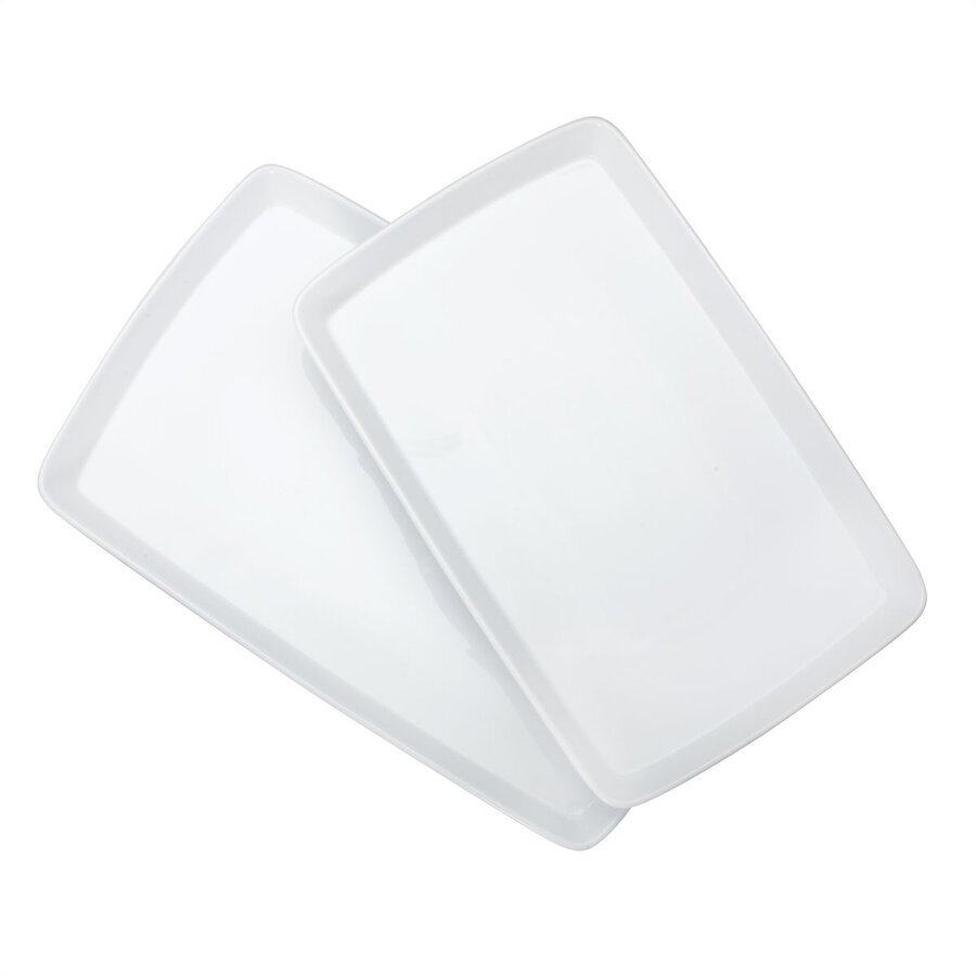 Plat de service blanc rectangulaire BIA - Photo 5