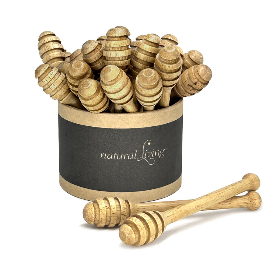 Natural Living Wood Honey Dipper - Photo 0