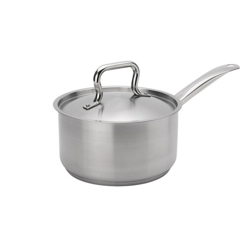 Casserole en acier inoxydable avec couvercle
