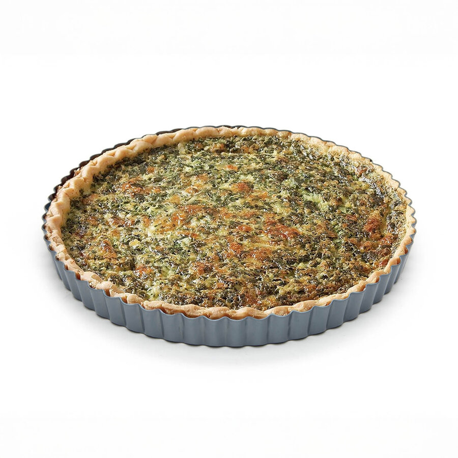 Moule à quiche rond antiadhésif à fond amovible - Photo 3