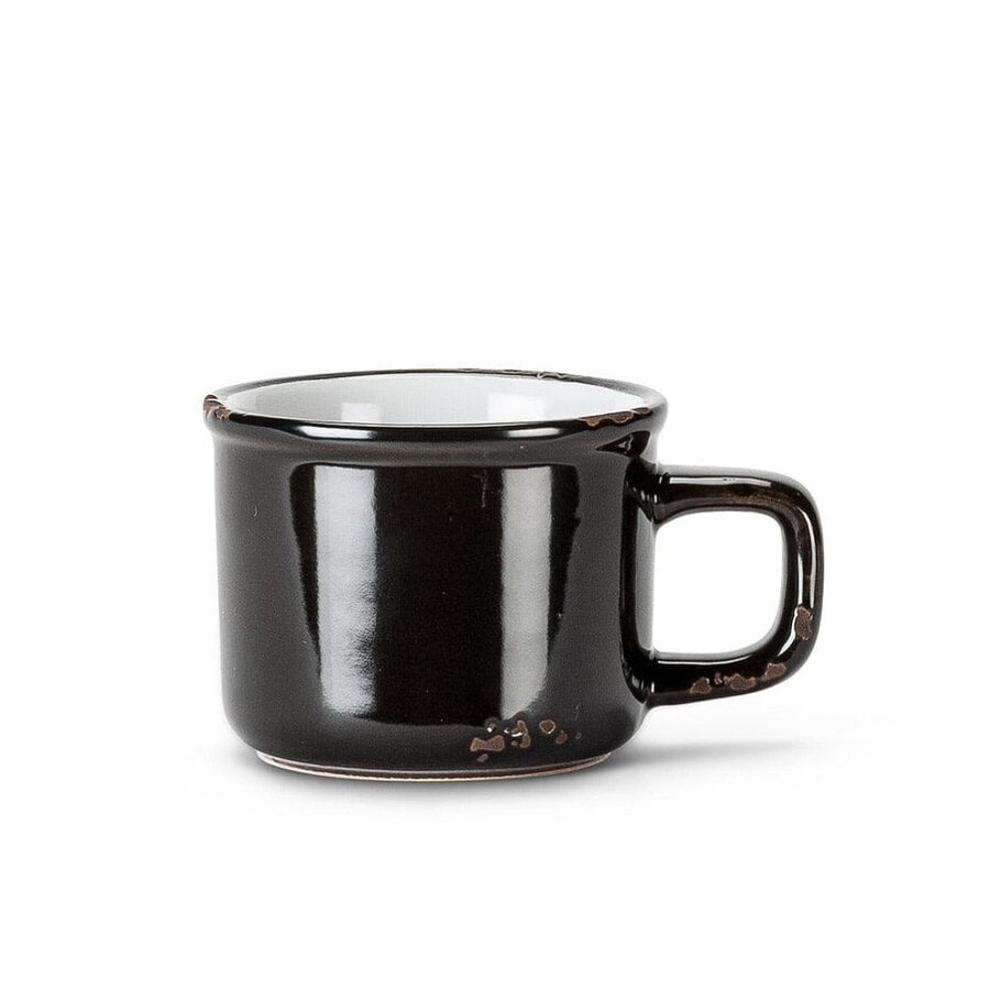 Tasse noire à cappuccino en émail 8 oz ENAMEL - Photo 0