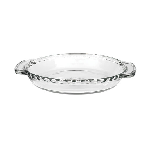 Deep glass pie dish