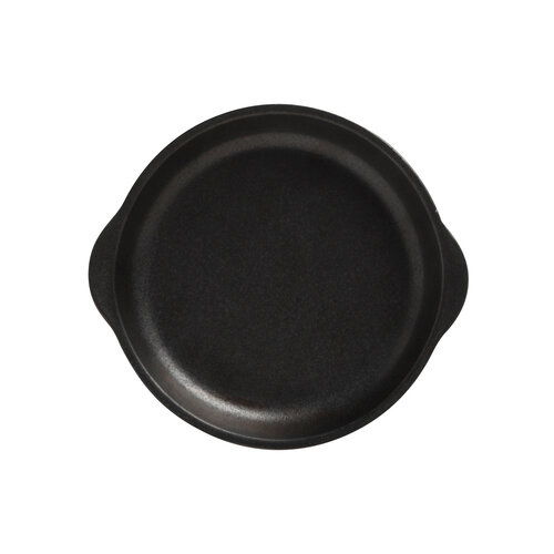 Round Caviar plate with handle