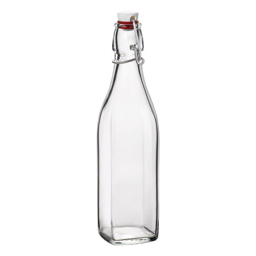 Bouteille en verre 1 litre avec fermoir