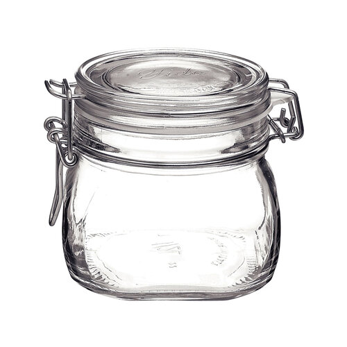 Pot de conservation en verre avec fermoir