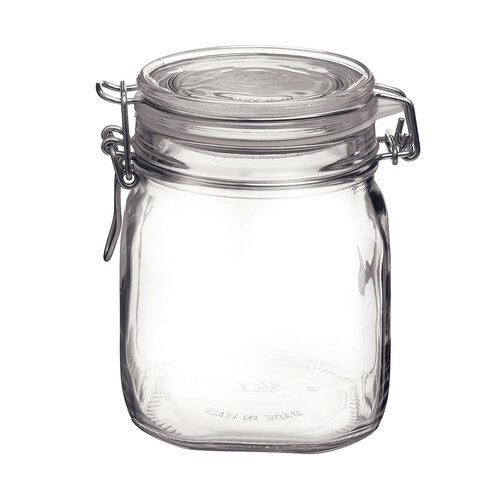 Pot de conservation en verre avec fermoir