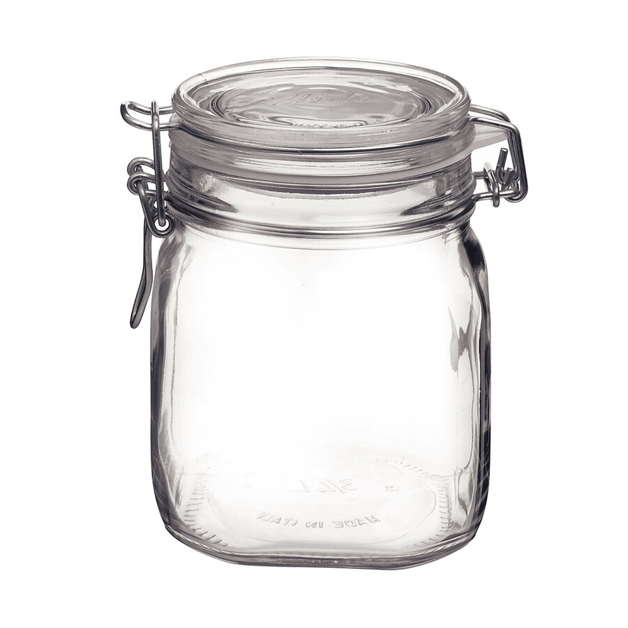 Pot de conservation en verre 750ml avec fermoir - Photo 1