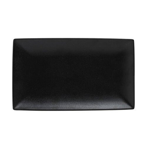 Assiette de service rectangle noire