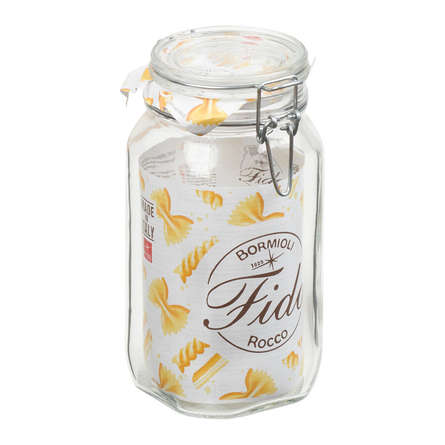 Pot de conservation en verre avec fermoir 1.5L - Photo 0