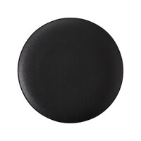 Grande assiette ronde noire 36cm CAVIAR