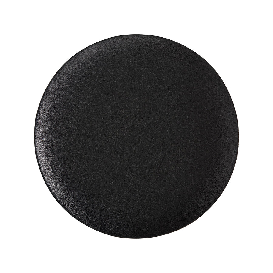 Caviar round black plate - Photo 0