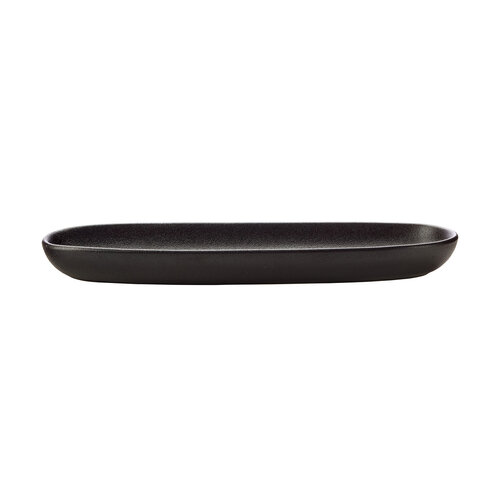 Black Caviar oblong serving plate