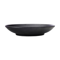 Bol avec pied rond noir 25cm CAVIAR