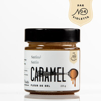 Satiny sea salt caramel (white chocolate)