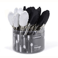 Pince miniature en silicone, noir ou blanc 6 pouces