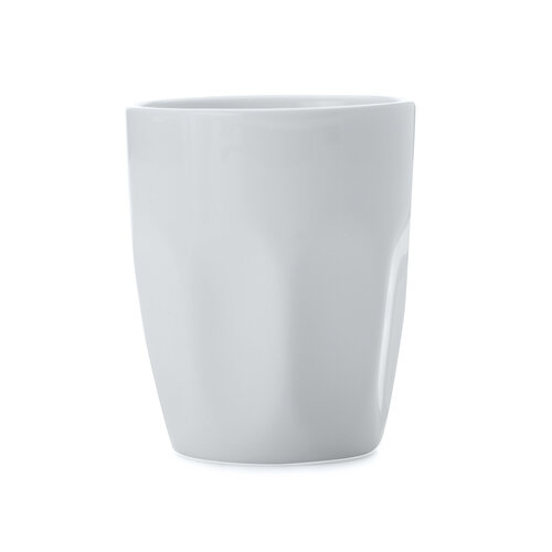 Tasse à latte en porcelaine blanche