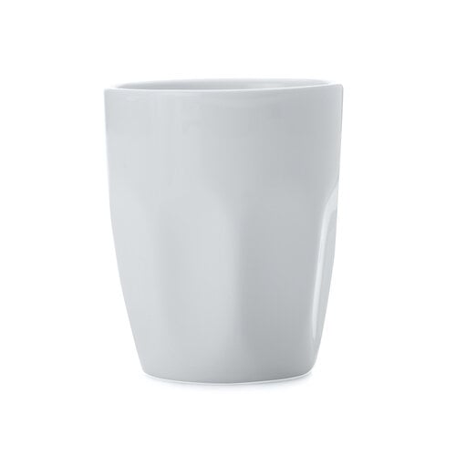 White porcelain latte cup
