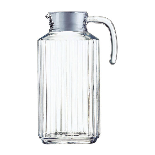 Pichet en verre avec couvercle 1.8 litre