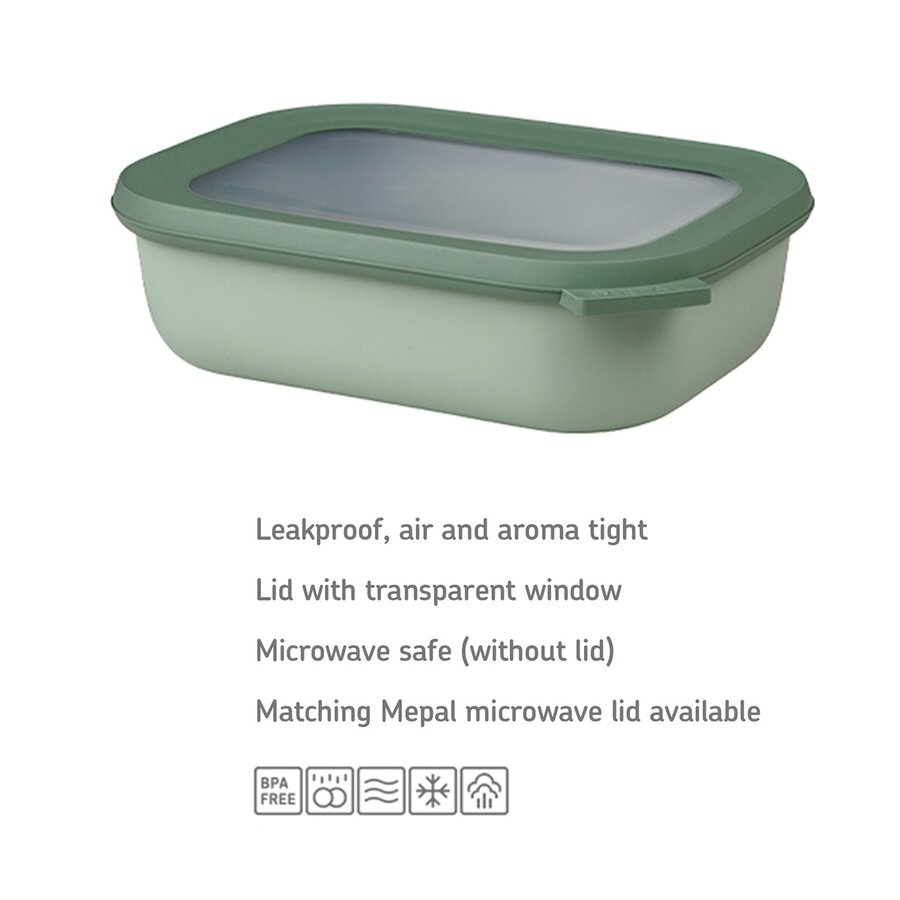 Cirqula rectangular nordic sage multi bowl - Photo 0