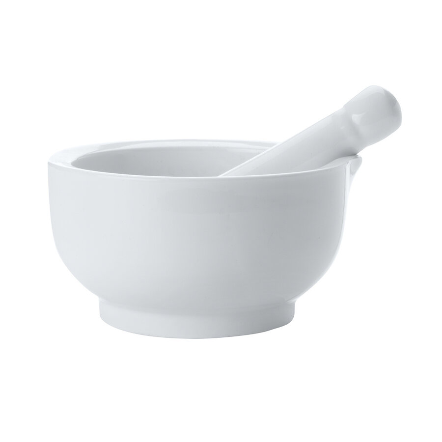 White mortar and pestle - Photo 0