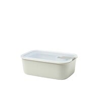 Contenant rectangulaire blanc avec couvercle "Easyclip" 1L
