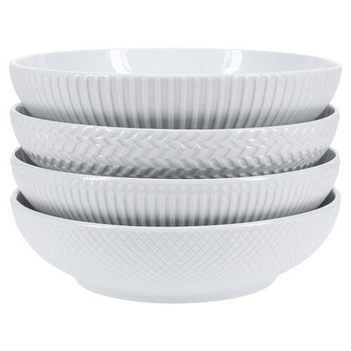 Textured Shallow Bowl