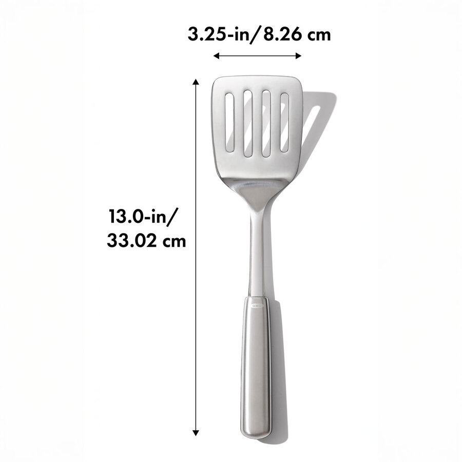 Spatule trouée en acier inoxydable OXO - Photo 2
