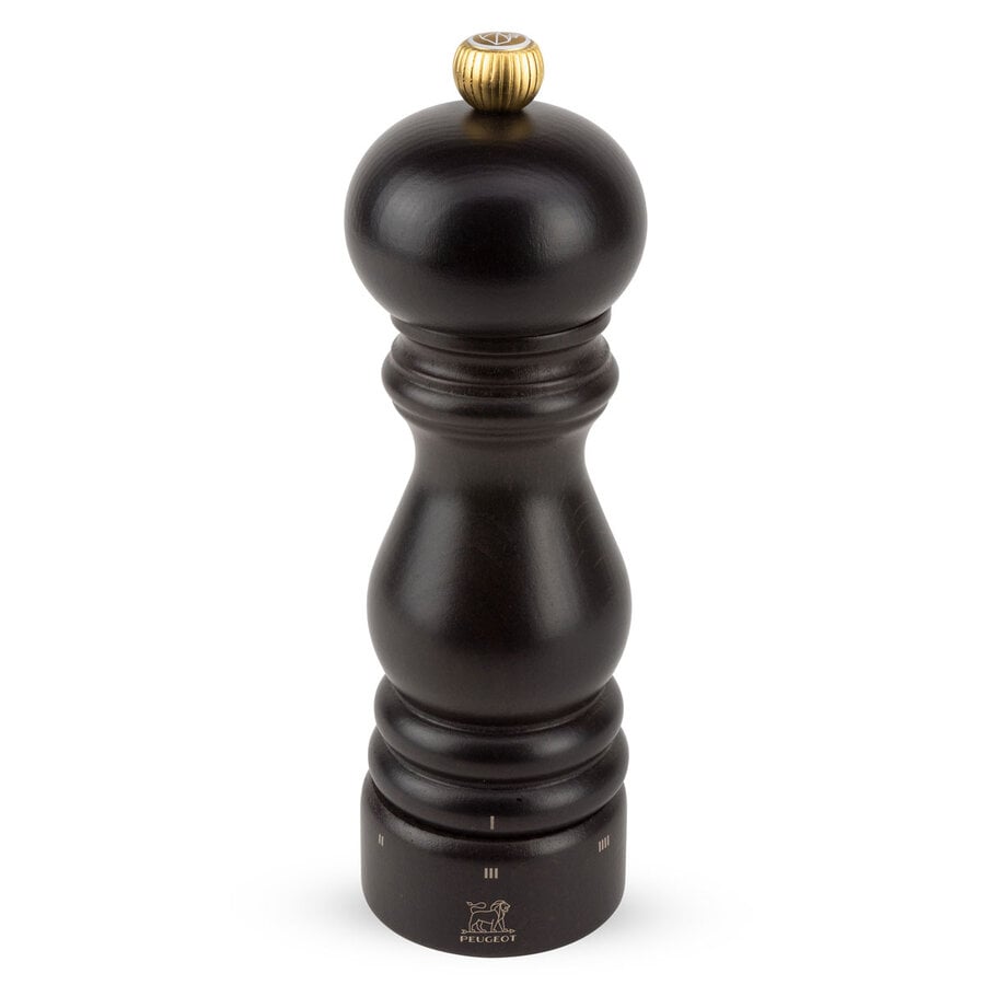 Salière en bois de hêtre brun chocolat 21 cm PEUGEOT - Photo 0