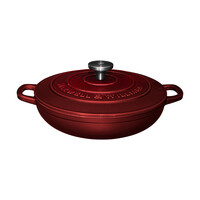 Braisière en fonte ronde 27cm rouge Merlot