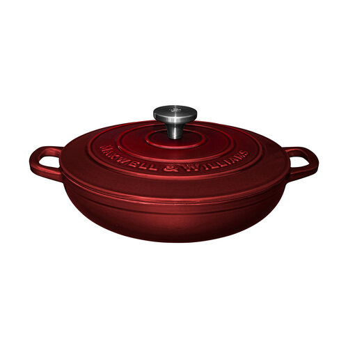 Braisière en fonte ronde rouge Merlot