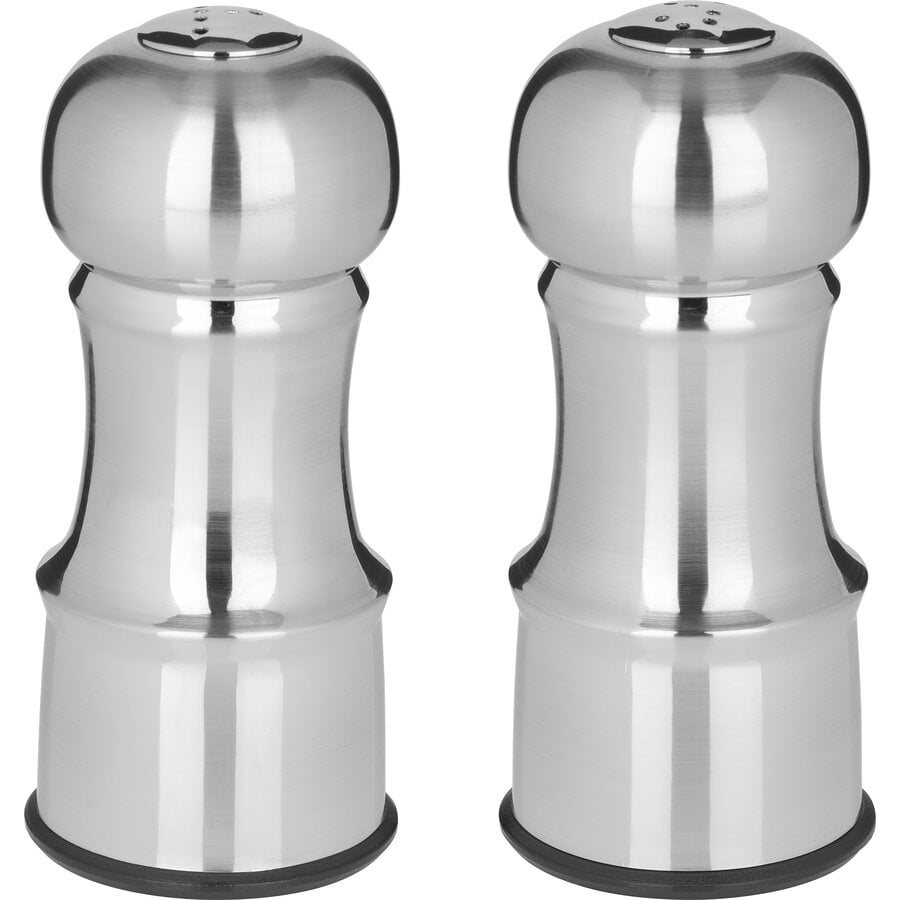 Duo salière et poivrière fini inox 11.5cm TRUDEAU - Photo 0
