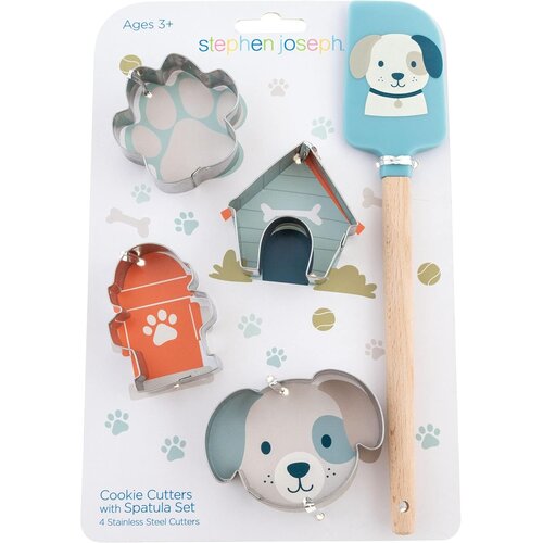 Ensemble à pâtisserie Chien, emporte-pièces et spatule